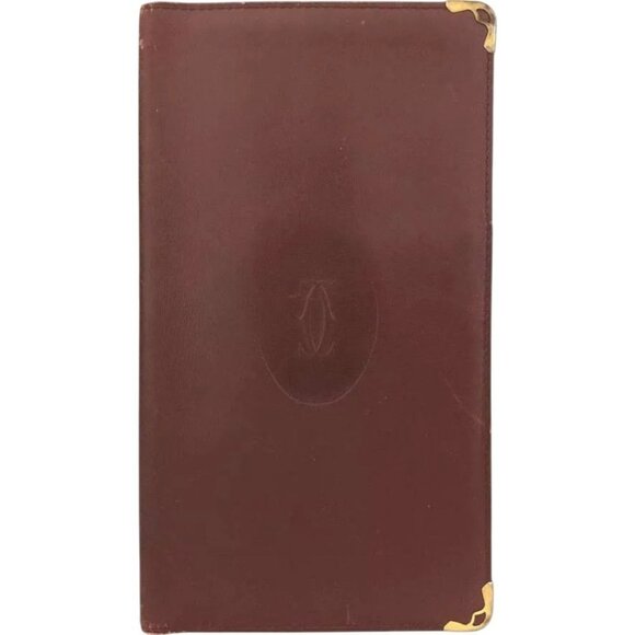 043146BS (L1) Must de Cartier Wallet Long Bordeaux Leather